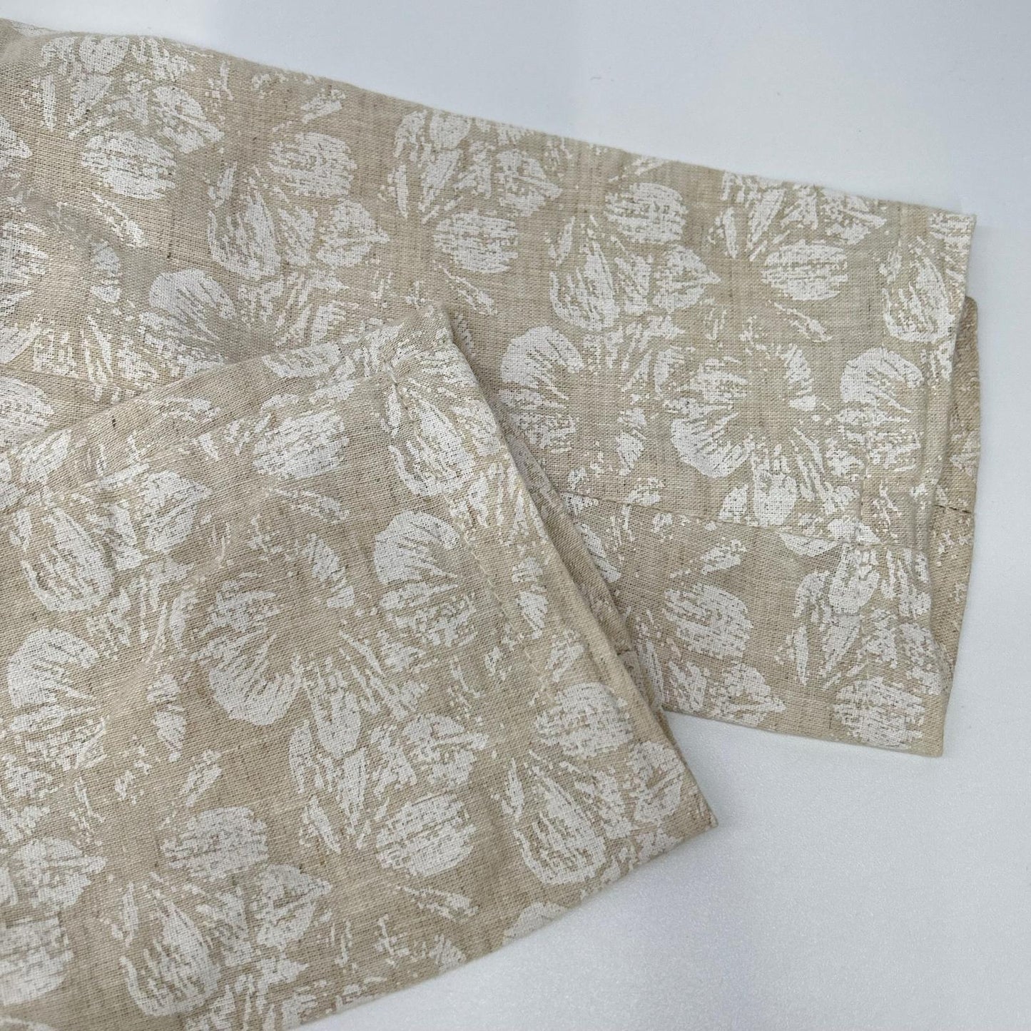 CORALLO Linen Blend Floral Single Jacket Beige Size 46