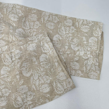 CORALLO Linen Blend Floral Single Jacket Beige Size 46