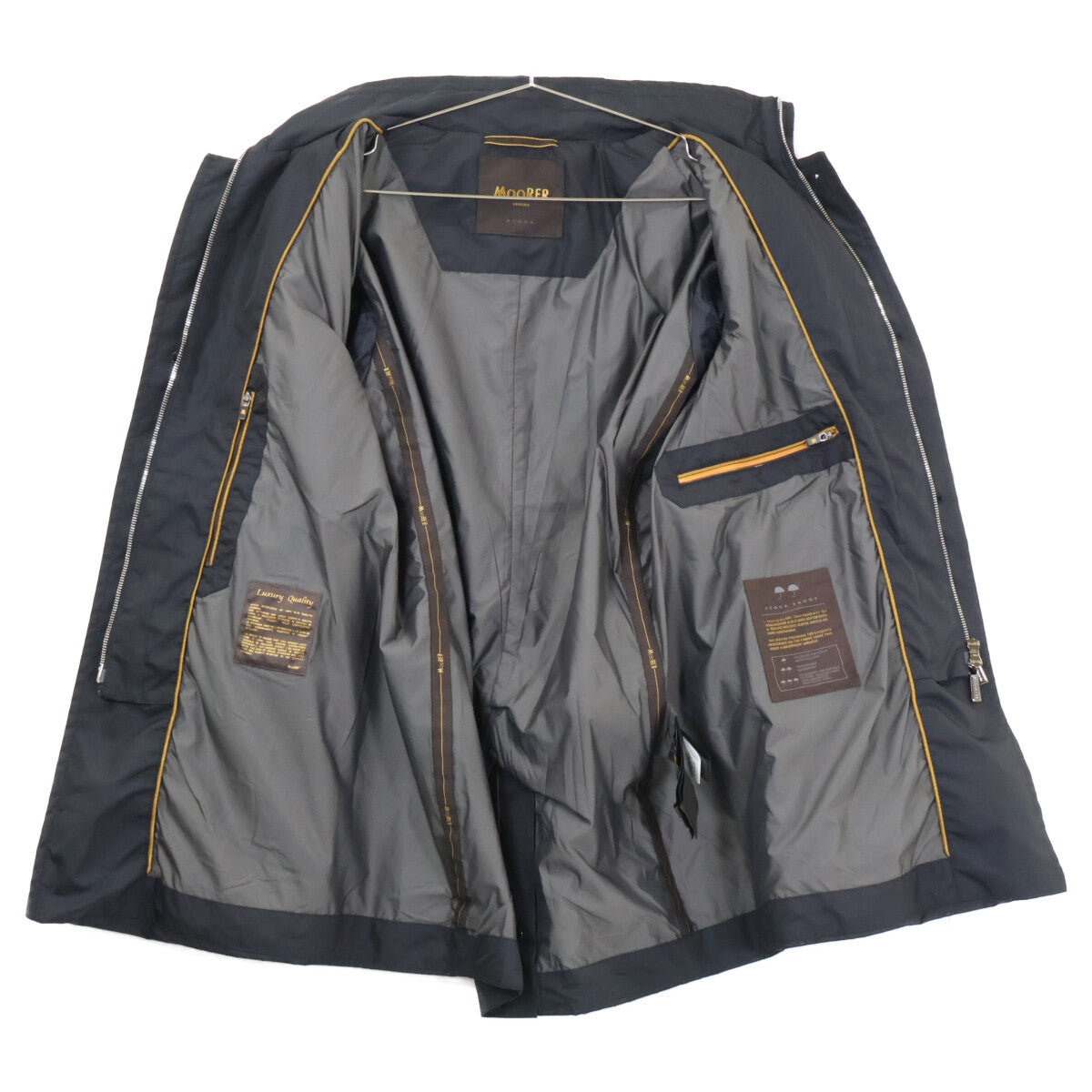 MOORER BORROMINI-WK Nylon Short Coat Navy Size 46