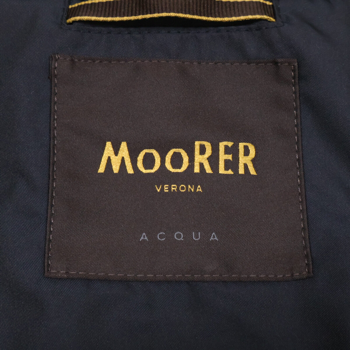 MOORER BORROMINI-WK Nylon Short Coat Navy Size 46