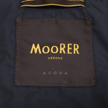 MOORER BORROMINI-WK Nylon Short Coat Navy Size 46