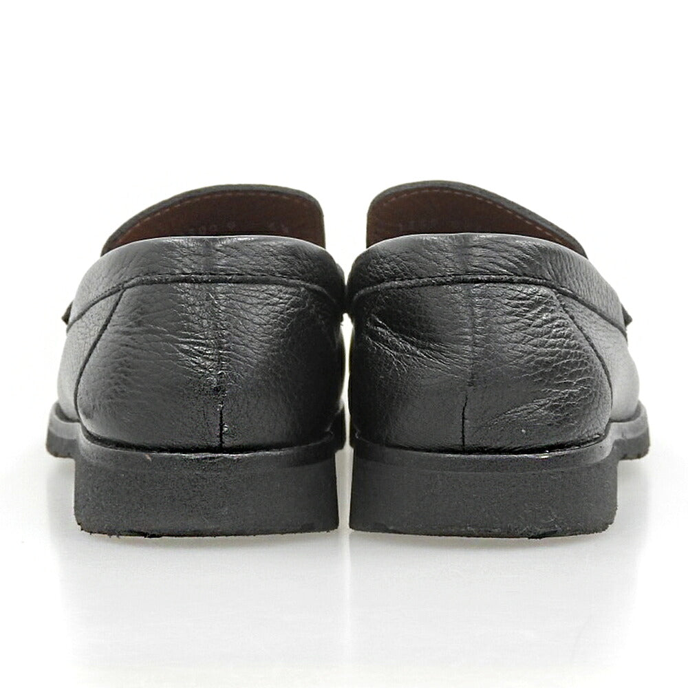 a.testoni Leather Bit Loafers Black Size 6.5