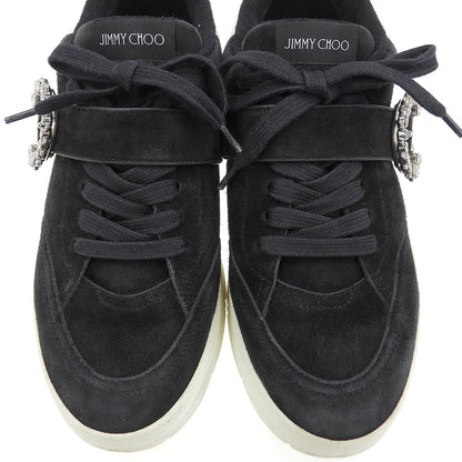 JIMMY CHOO OSAKA LACE UP Bijou Sneakers Black Size EU 39