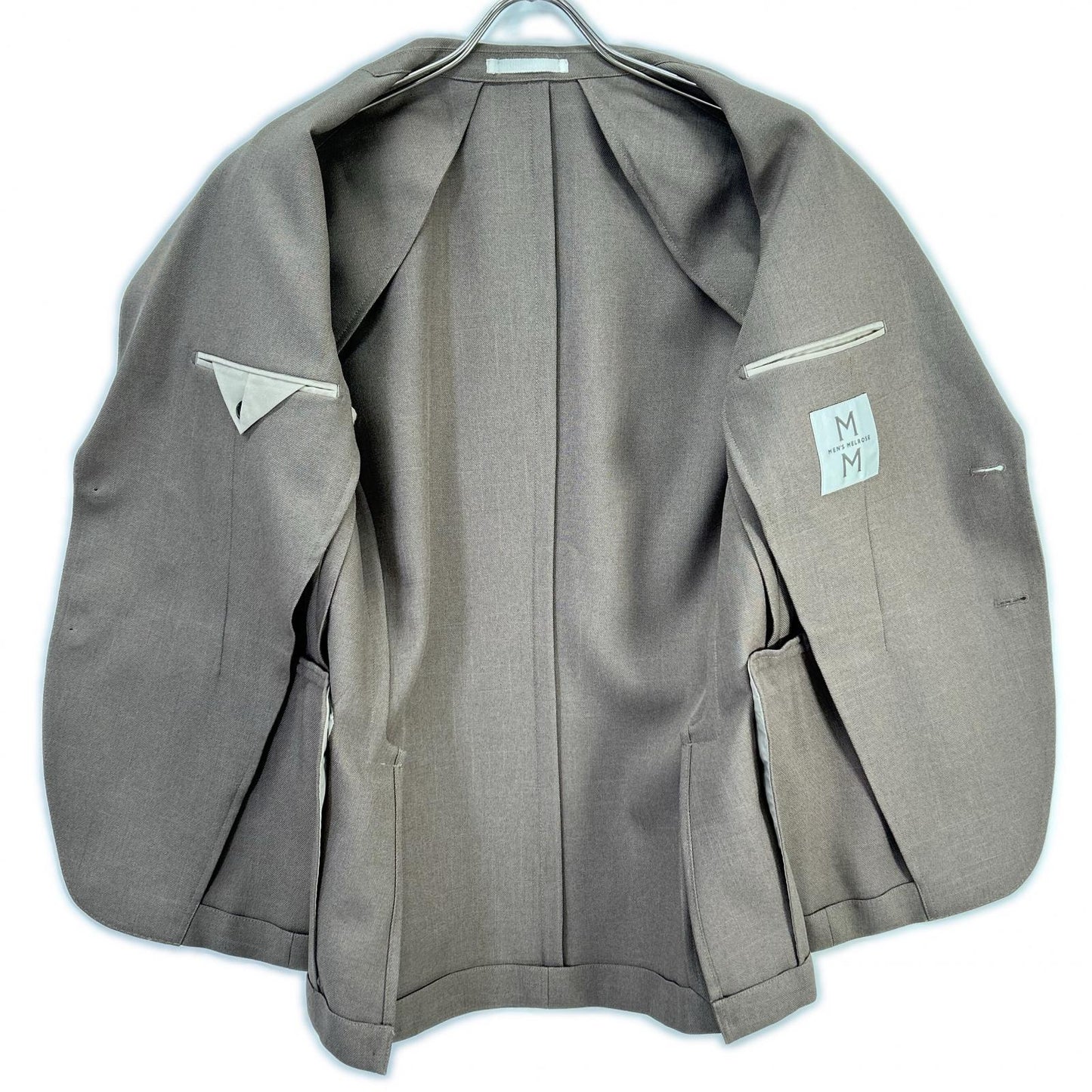 MEN'S MELROSE Suit Set-up Jacket Brown Size 3