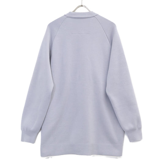 GIVENCHY Blue BM90J34YAL Padlock Closure Cardigan Size M
