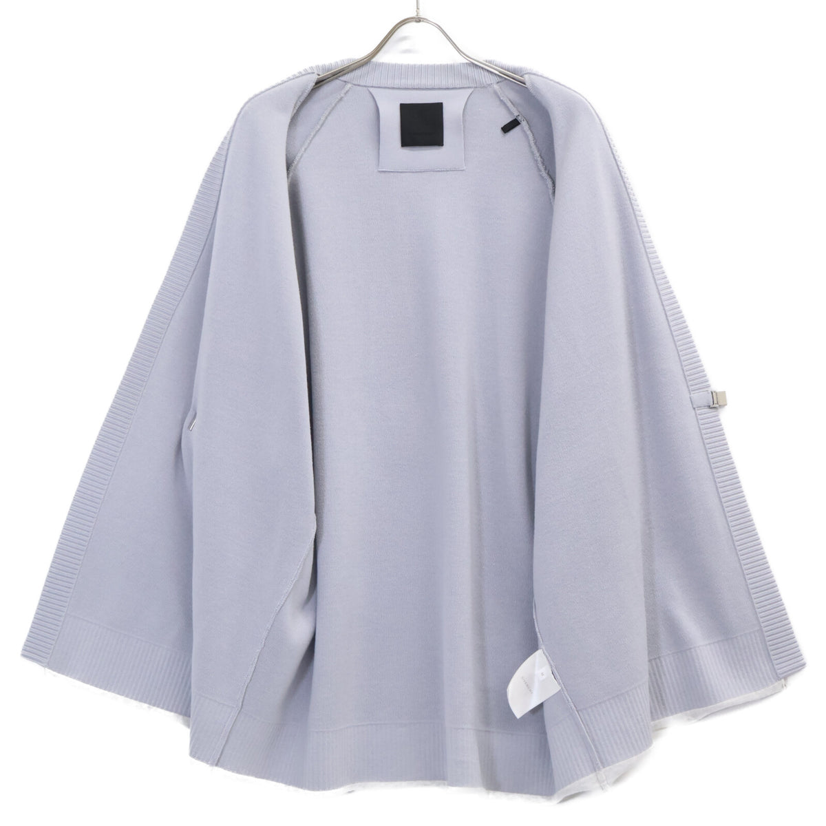 GIVENCHY Blue BM90J34YAL Padlock Closure Cardigan Size M