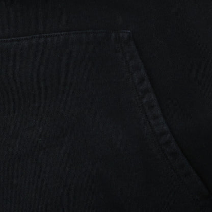 CELINE Black Studs Embroidery Loose Fit Hoodie Size L