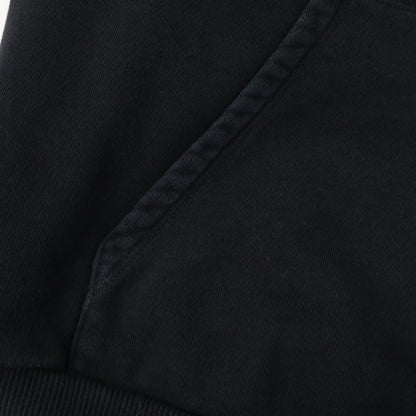 CELINE Black Studs Embroidery Loose Fit Hoodie Size L