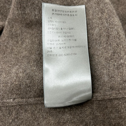 DIOR Gray Wool Cashmere CD Logo Embroidery Sweater Size L