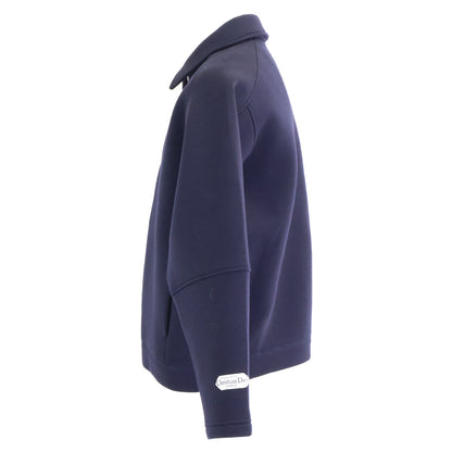 DIOR 543J400A1016 Paris Label Bonded Zip Jacket Navy Size M