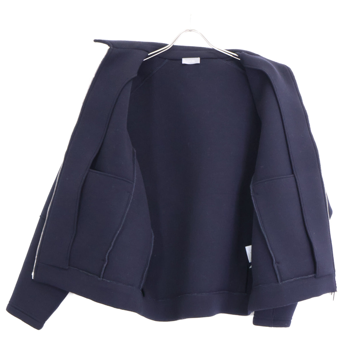 DIOR 543J400A1016 Paris Label Bonded Zip Jacket Navy Size M