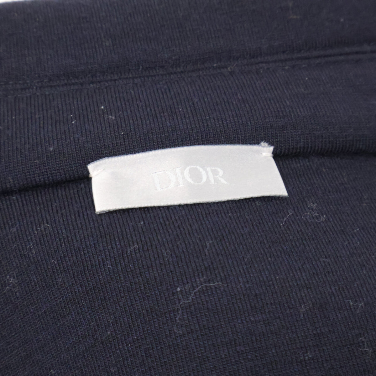 DIOR 543J400A1016 Paris Label Bonded Zip Jacket Navy Size M