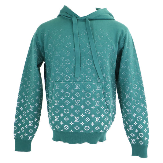 LOUIS VUITTON Monogram Gradient Hoodie Green Size XS