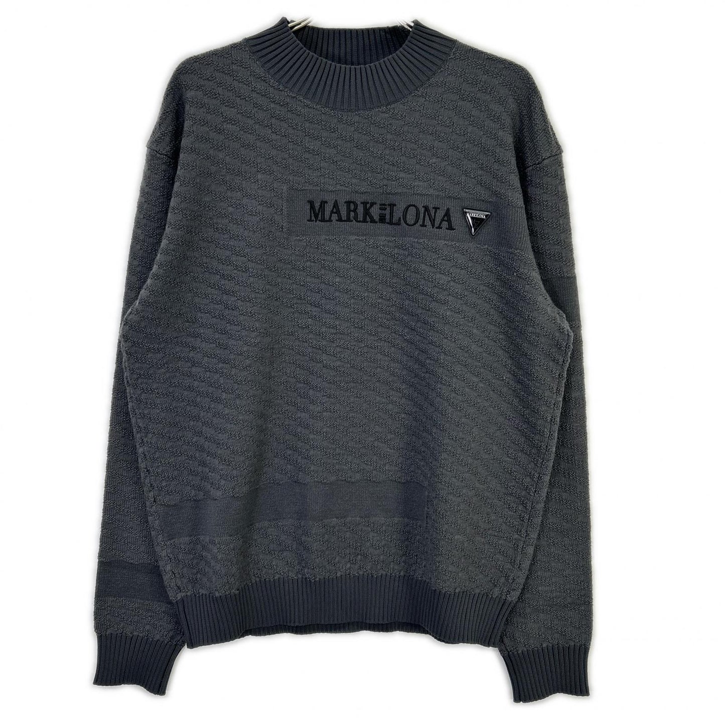 MARK&LONA Wool DPHK Knit Sweater Charcoal Size 48