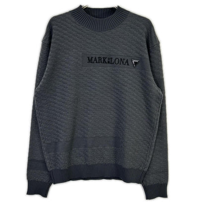 MARK&LONA Wool DPHK Knit Sweater Charcoal Size 48