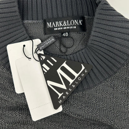 MARK&LONA Wool DPHK Knit Sweater Charcoal Size 48