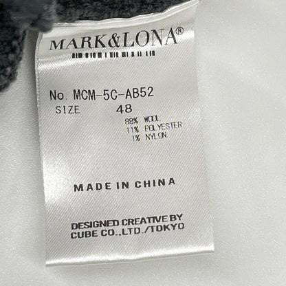 MARK&LONA Wool DPHK Knit Sweater Charcoal Size 48