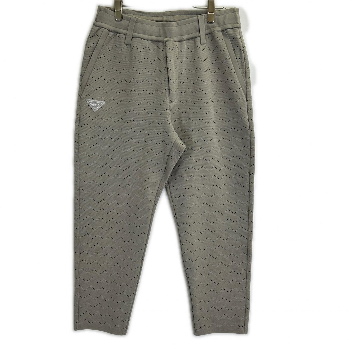 MARK&LONA MRPT Milano Rib Polyester Pants Gray Size 46