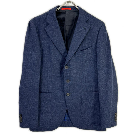 ISAIA SAILOR Wool Cashmere Notch Lapel Jacket Navy Size 48