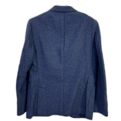 ISAIA SAILOR Wool Cashmere Notch Lapel Jacket Navy Size 48
