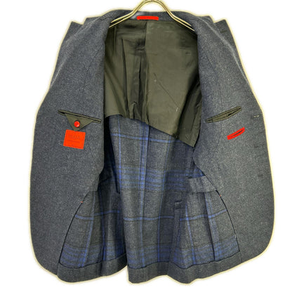 ISAIA SAILOR Wool Cashmere Notch Lapel Jacket Navy Size 48