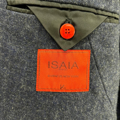 ISAIA SAILOR Wool Cashmere Notch Lapel Jacket Navy Size 48