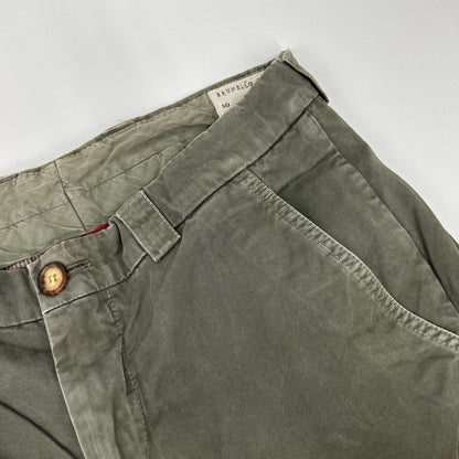 BRUNELLO CUCINELLI DE91930 Khaki Aviator Pants Size 48
