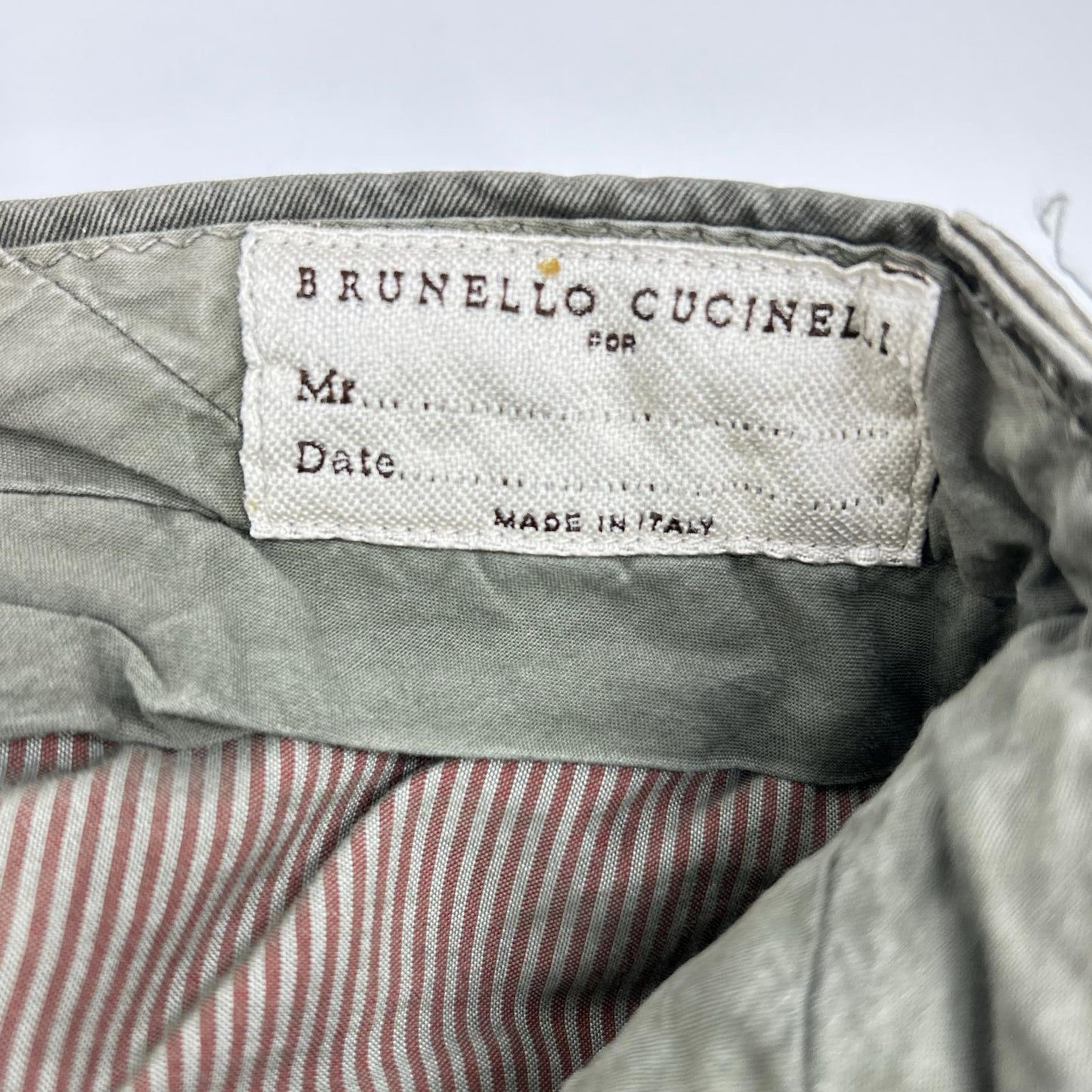 BRUNELLO CUCINELLI DE91930 Khaki Aviator Pants Size 48