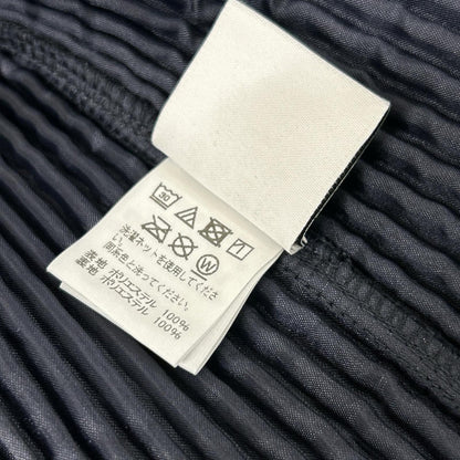 HOMME PLISSE ISSEY MIYAKE BASICS Pleated Dark Navy Jacket Size 2