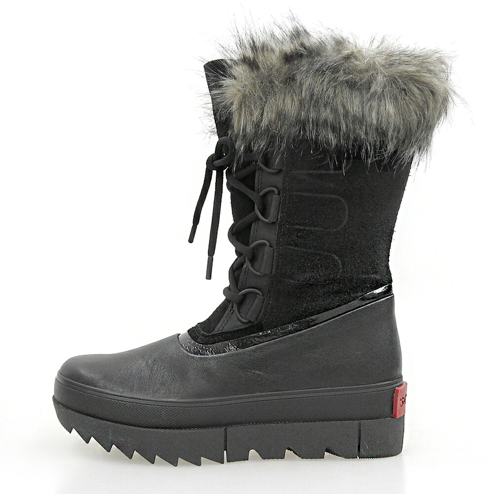 SOREL JOAN OF ARCTIC Leather Snow Boots Black Size 9(US)