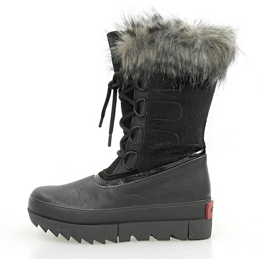 SOREL JOAN OF ARCTIC Leather Snow Boots Black Size 9(US)