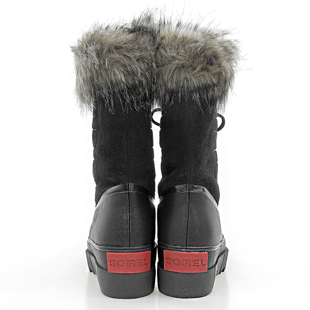 SOREL JOAN OF ARCTIC Leather Snow Boots Black Size 9(US)