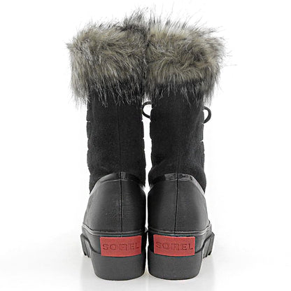 SOREL JOAN OF ARCTIC Leather Snow Boots Black Size 9(US)