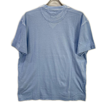 PRADA UJB489 Triangle Logo Comic Print Light Blue T-Shirt Size S