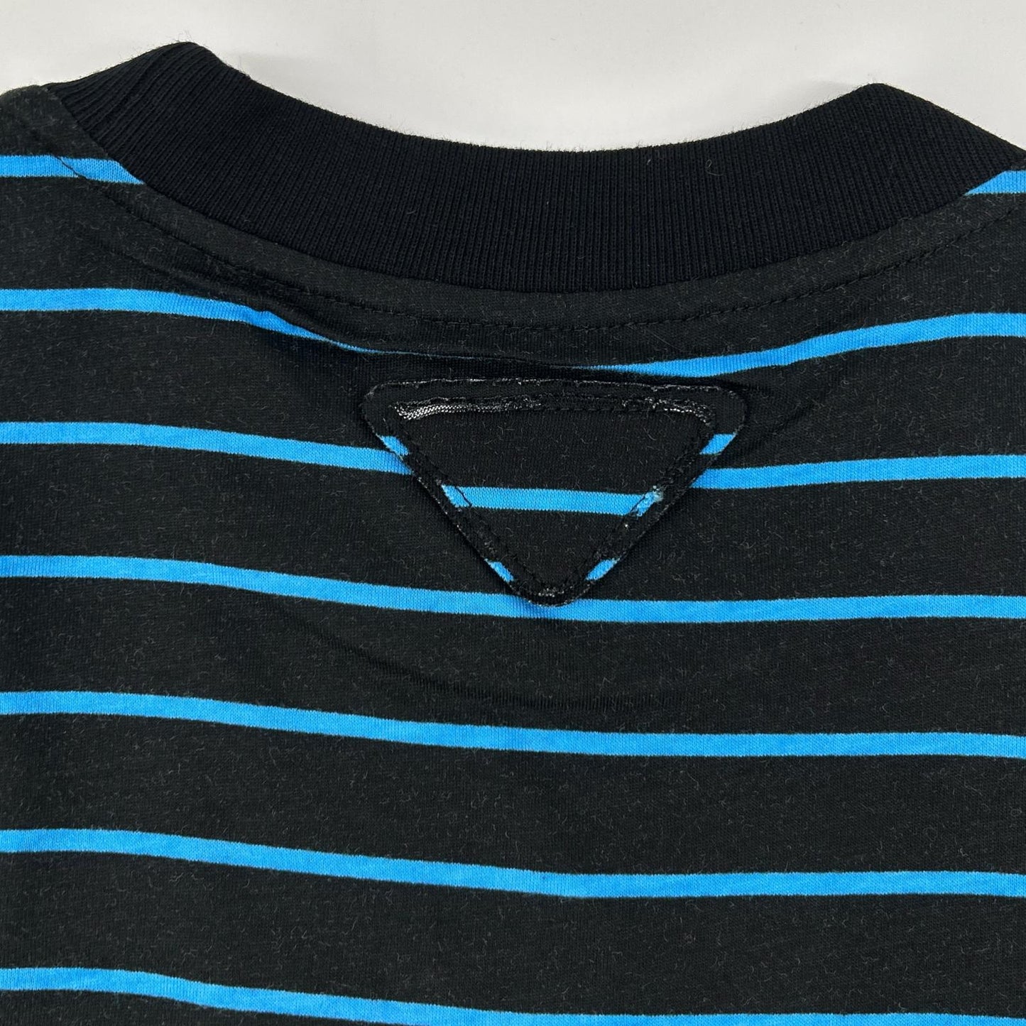 PRADA UJN330 Racing Digital Print T-Shirt Navy Size M