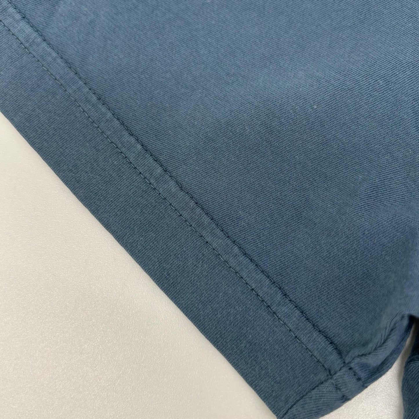 PRADA Blue Triangle Logo T-Shirt UJM572 Size M