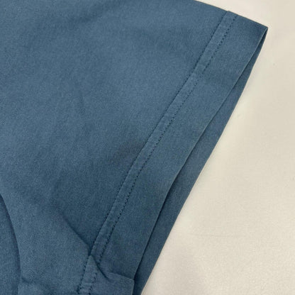 PRADA Blue Triangle Logo T-Shirt UJM572 Size M