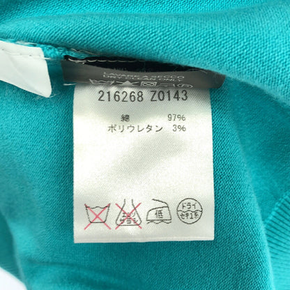 GUCCI Blue Crest Logo Cotton Knit Cardigan 216268 Size L