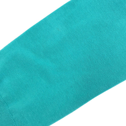 GUCCI Blue Crest Logo Cotton Knit Cardigan 216268 Size L
