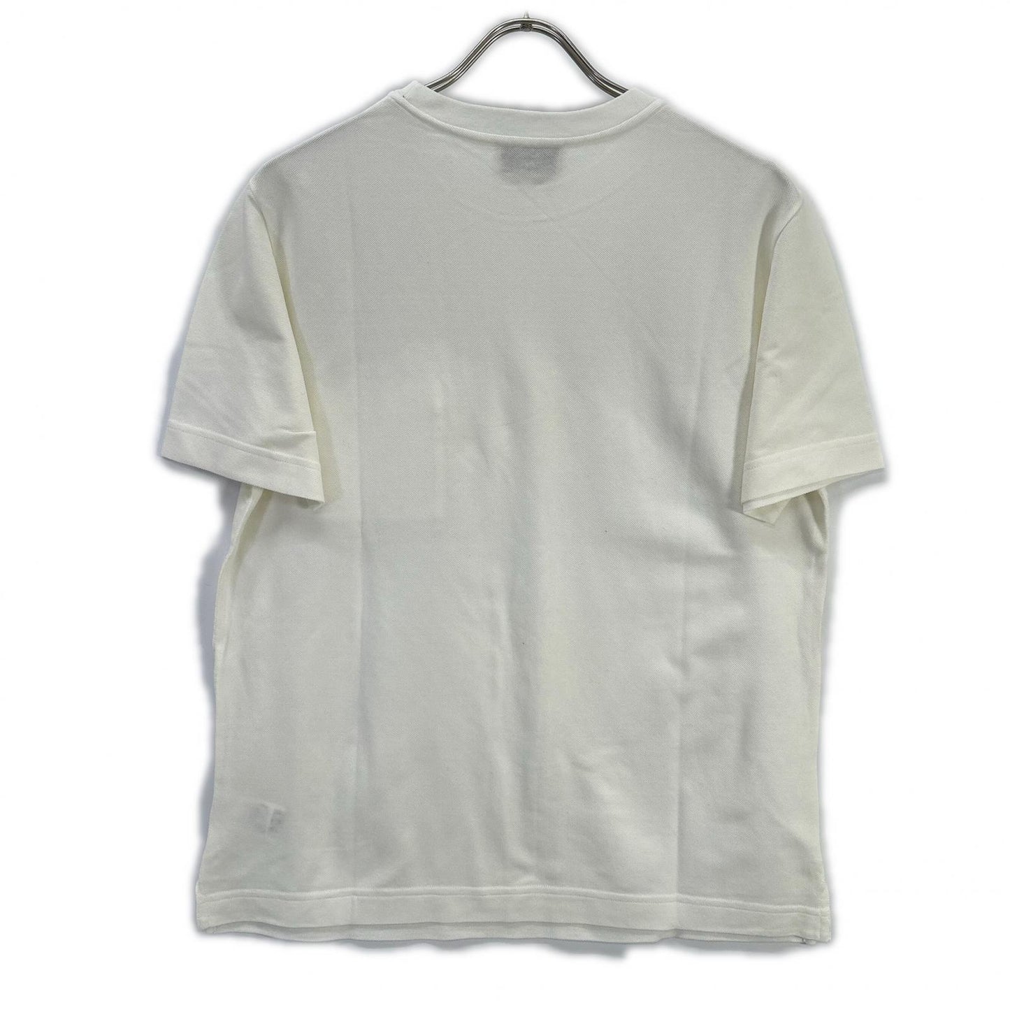 HERMES White H Embroidery Pocket Pique T-Shirt Size S