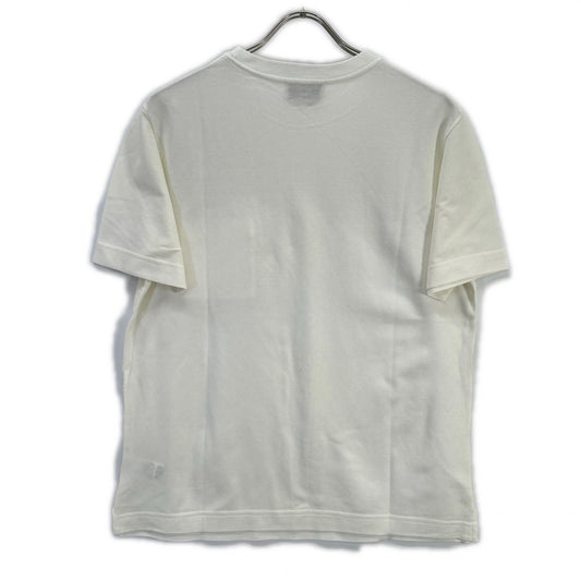 HERMES White H Embroidery Pocket Pique T-Shirt Size S