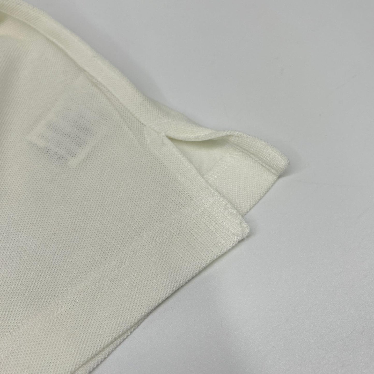 HERMES White H Embroidery Pocket Pique T-Shirt Size S