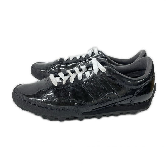 NEW BALANCE Black Gator Run Patent Leather Sneakers Size 9