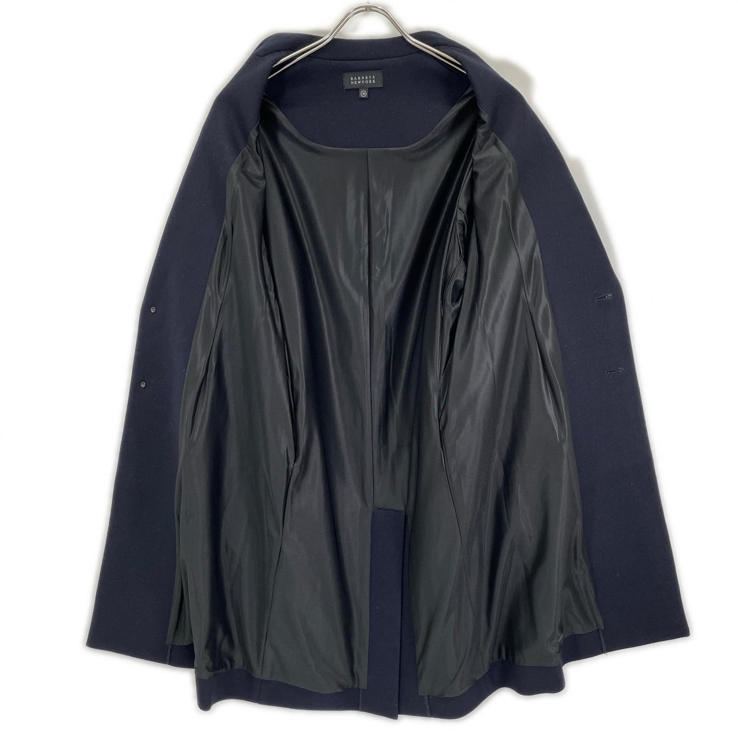 BARNEYSNEWYORK Navy Wool Chesterfield Coat 2055513 Size 46