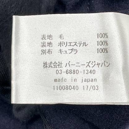BARNEYSNEWYORK Navy Wool Chesterfield Coat 2055513 Size 46