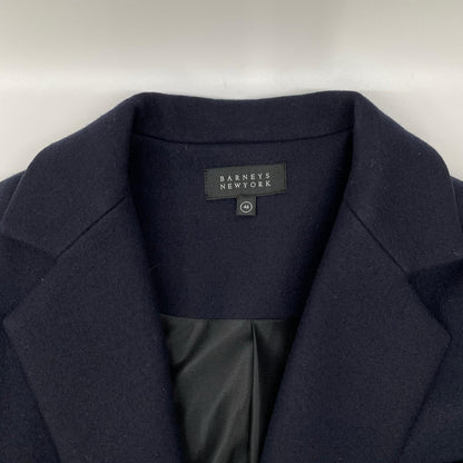 BARNEYSNEWYORK Navy Wool Chesterfield Coat 2055513 Size 46