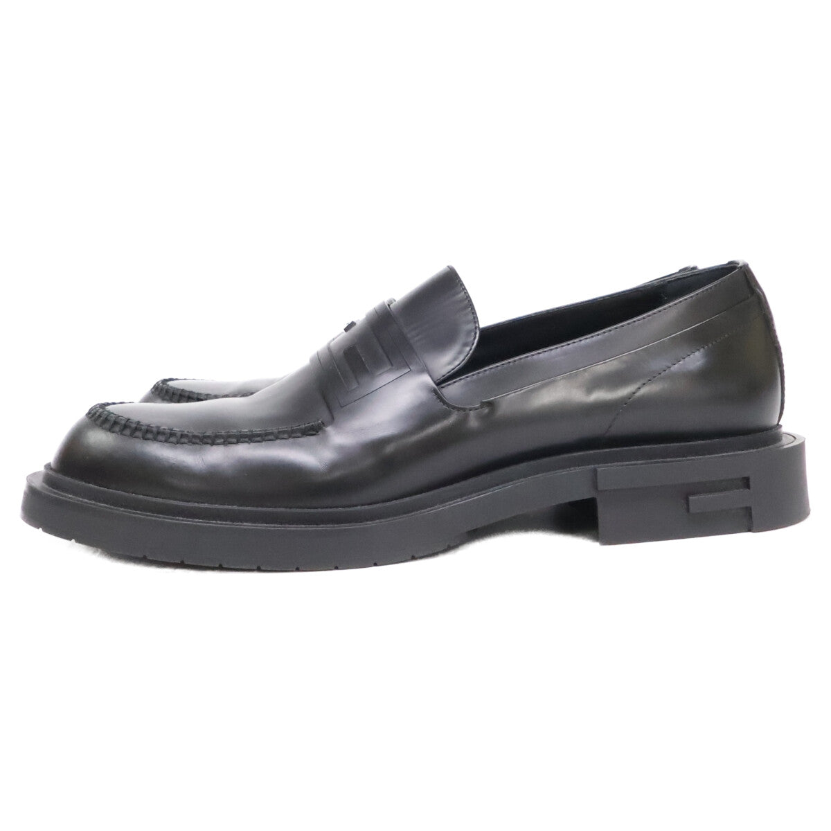 FENDI 7D1616 SHOW Loafers Black Size 9