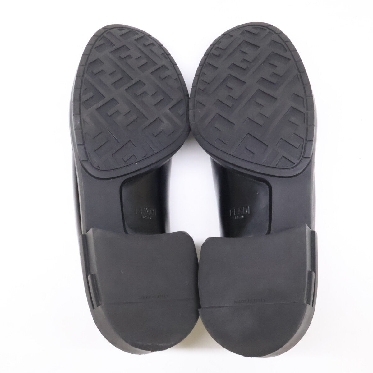FENDI 7D1616 SHOW Loafers Black Size 9