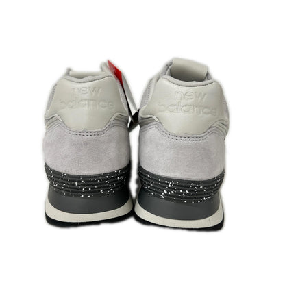NEW BALANCE Light Gray Swarovski Logo Sneakers Size 28