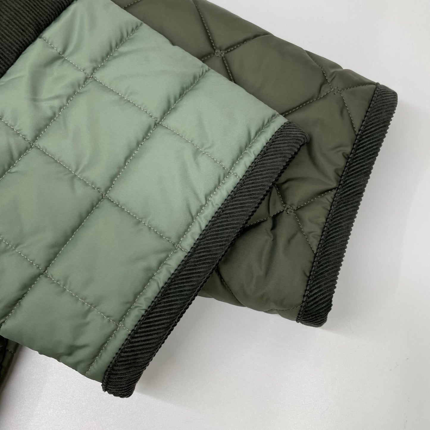 LAVENHAM Khaki Patchwork Oversized Denham Jacket Size L